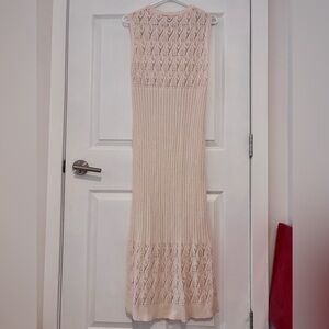 Zara Cream Knit Maxi Dress